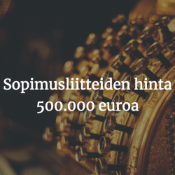 sopimusliitteen hinta