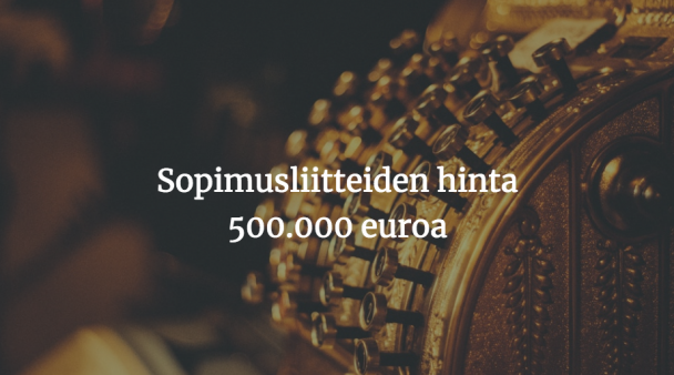 sopimusliitteen hinta