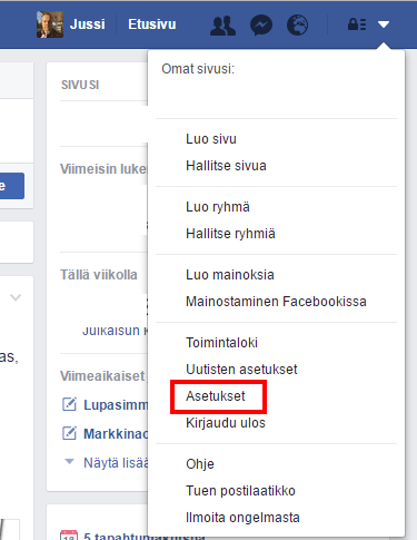 Selvitä Ip-osoite facebook avulla