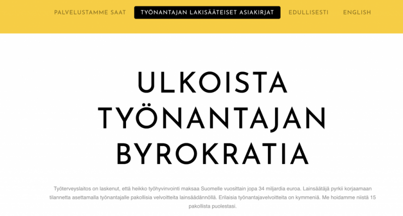 Työnantajan lakisääteiset asiakirjat