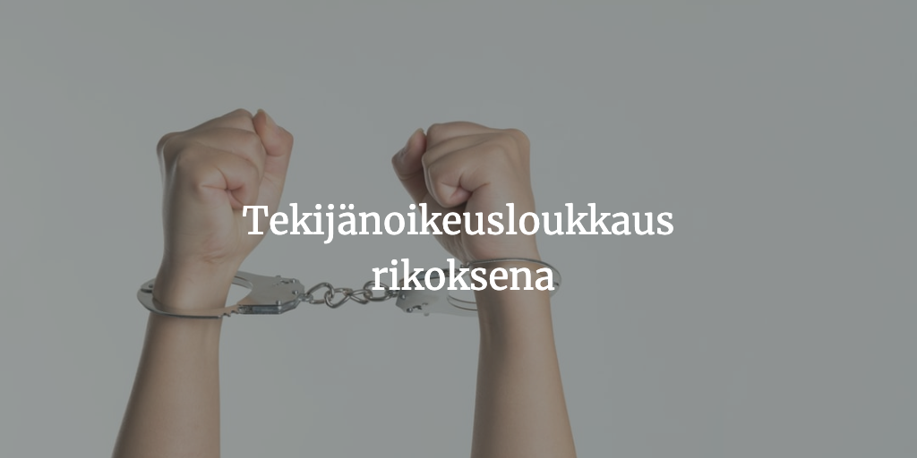 tekijänoikeusrikos